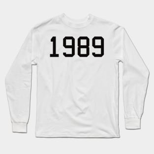 1989 Collegiate Vintage Design Long Sleeve T-Shirt